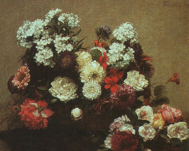 Henri Fantin-Latour Still Life with Flowers  2 Germany oil painting art